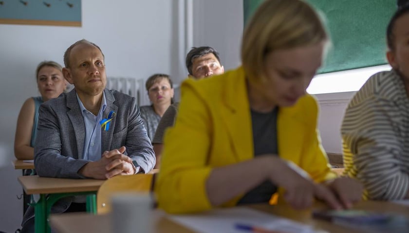 Eric Hammes był pod wrażeniem działań CKU na rzecz uchodźców.