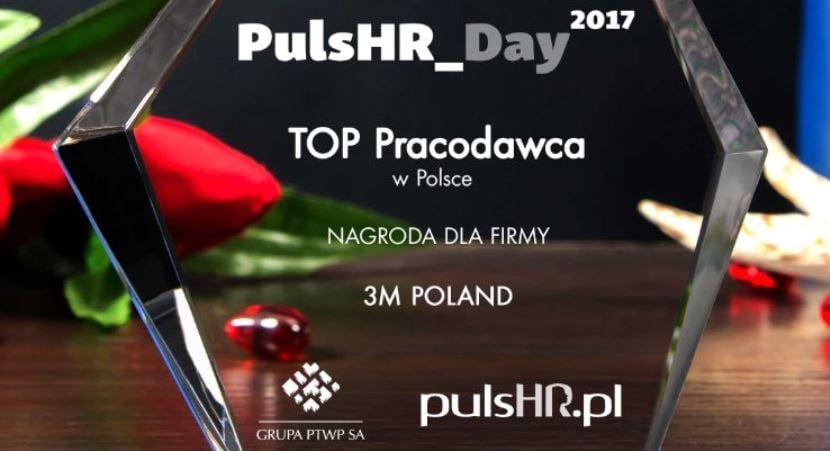 Firma 3M Poland otrzymała tytuł TOP Pracodawca w Polsce 2017