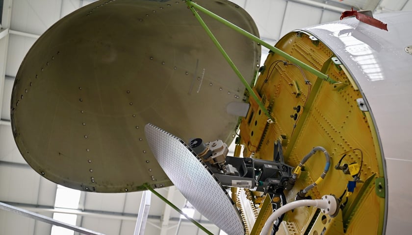 Wroclaw Aircraft Maintenance Services, w skrócie WAMS, czyli wrocławska baza serwisowa Ryanaira. Zdjęcie z 2023 roku