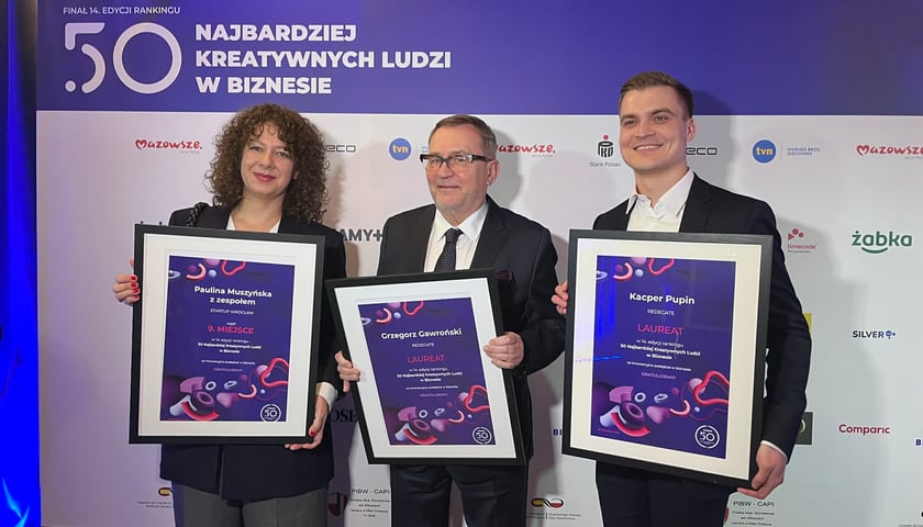 Paulina Muszyńska, Grzegorz Gawroński, Kacper Pupin.