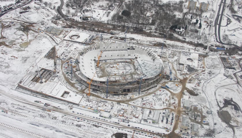 Budowa Tarczyński Areny we Wrocławiu w latach 2009-2011