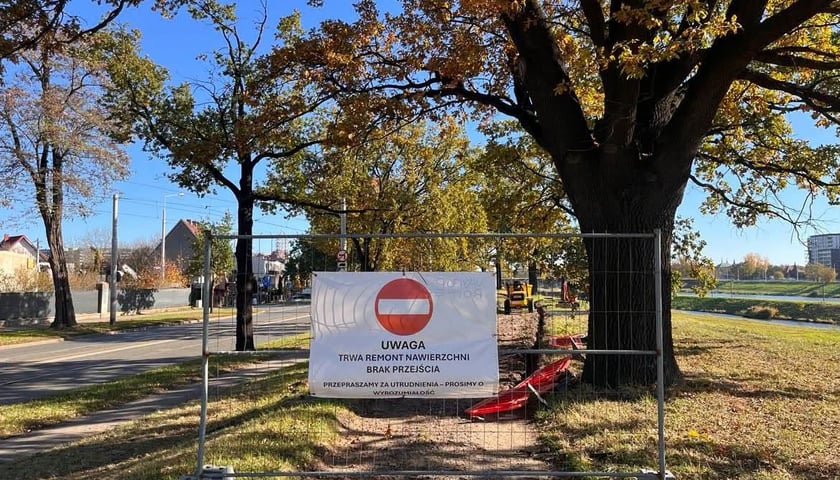 Remont wałów na Osobowicach