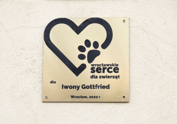 Laureatka 7. edycji Wrocławskiego Serca dla Zwierząt uwieczniona w miejskiej przestrzeni