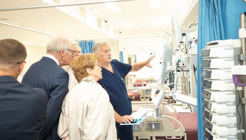 Wnętrza kliniki kardiologii i kardiochirurgii dziecięcej USK we Wrocławiu