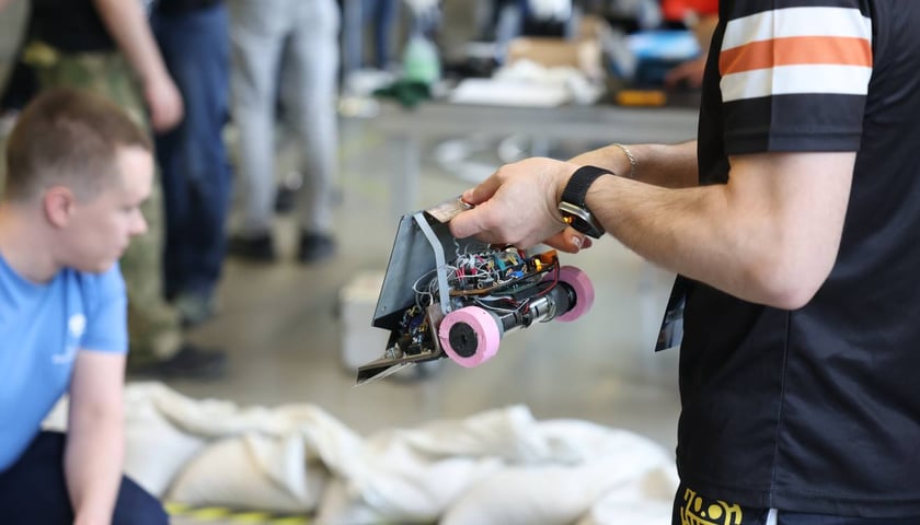 Powiększ obraz: <p>Robotic Arena na Politechnice Wrocławskiej (20.04.2024)</p>