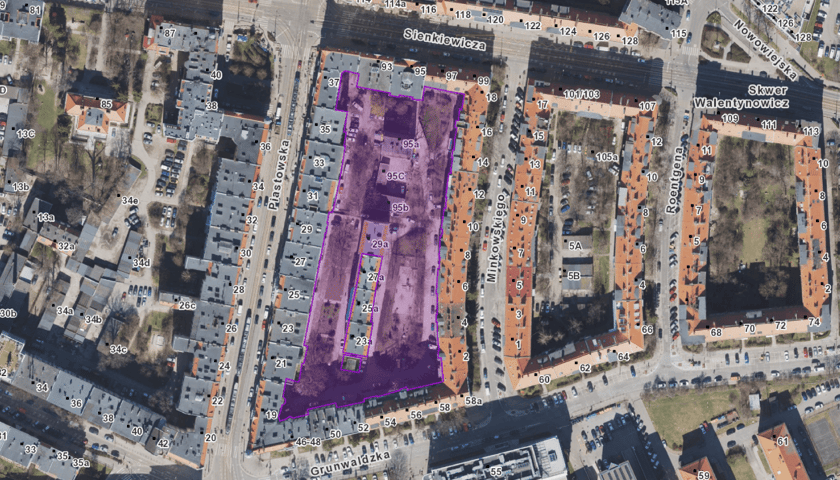Lokalizacja konsultowanego podwórka.