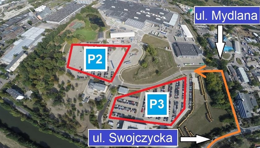 Parkingi dla uczestników 34. PKO Wrocław Maratonu