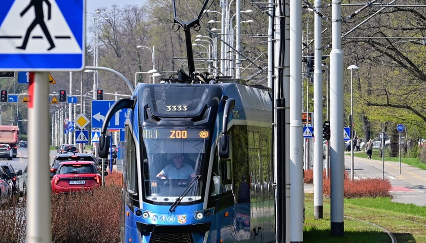 Moderus Gamma z serii tramwajów dostarczanych do Wrocławia w latach 2021-2024
