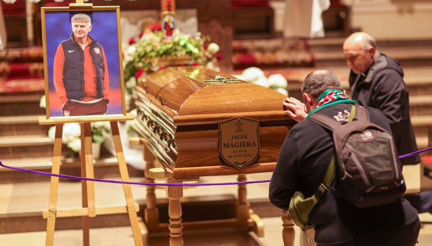 Pożegnanie trenera Jacka Magiery we Wrocławiu