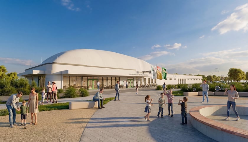Wrocławskie Centrum Sportu na Nowych Żernikach (wizualizacja)