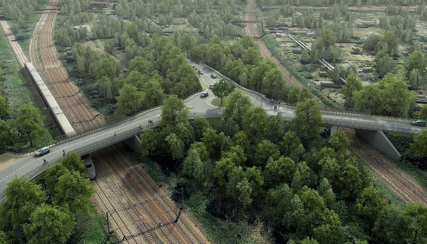 Wizualizacja przedstawia ulice Gazową i Karwińską po przebudowie