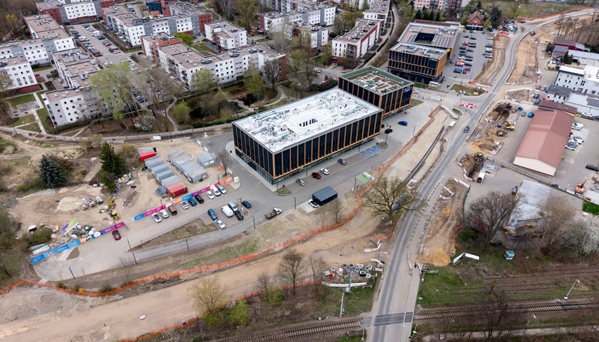 Budowa tramwaju na Swojczyce. W tym miejscu powstanie pętla i duży parking P+R