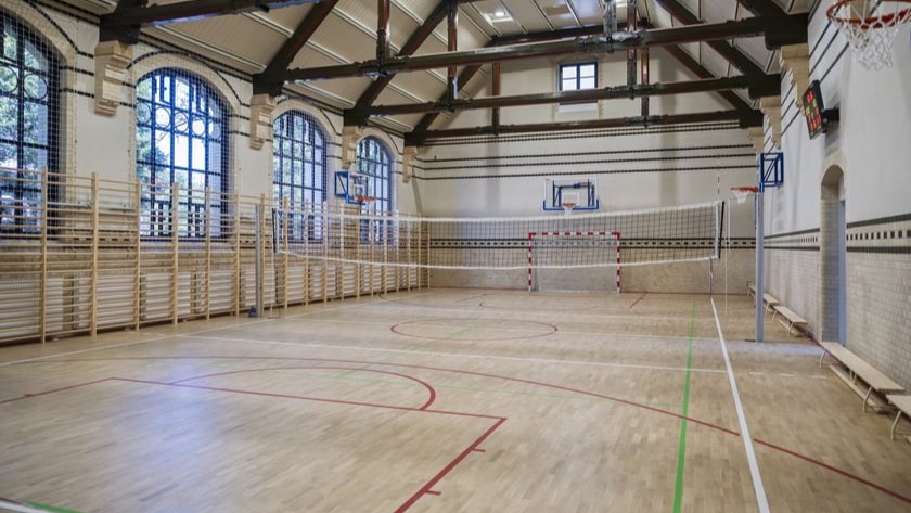 Sala gimnastyczna w Zespole Szkół Zawodowych nr 5 