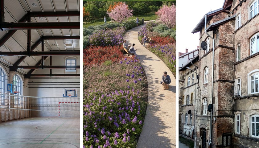Finał modernizacji w ZSZ nr 5, wizualizacja Stabłowickiej Wyspy Rodos, remont elewacji budynku przy ul. Chińskiej 