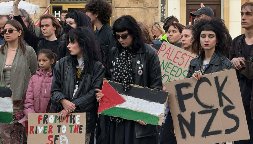 Protest przeciw karze śmierci wprowadzonej w Izraelu, Wrocław 17.04.2026