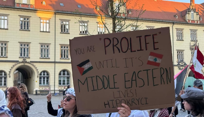 Protest przeciw karze śmierci wprowadzonej w Izraelu, Wrocław 17.04.2026