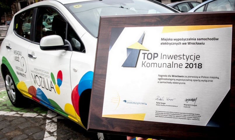 VOZILLA z nagrodą Top Inwestycje Komunalne 2018