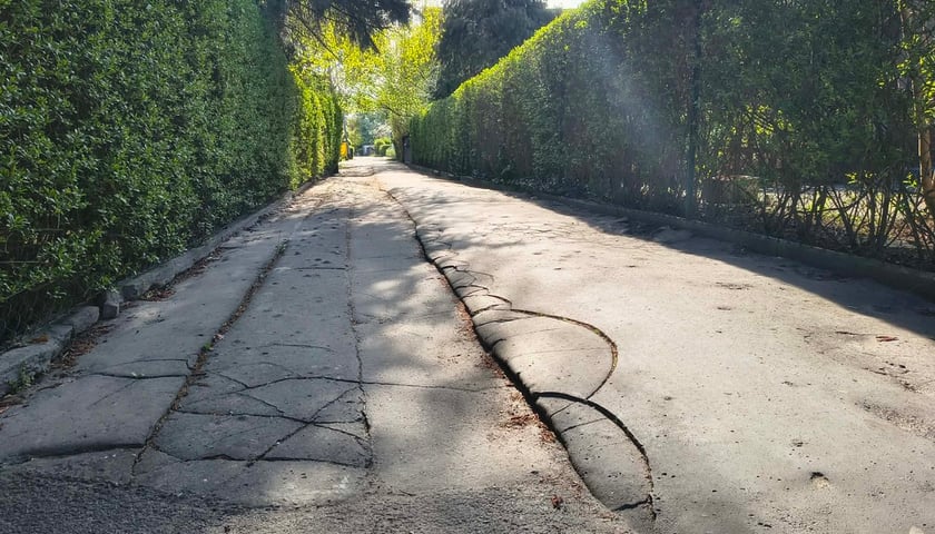 Alejka Olgi Boznańskiej - nawierzchnia przed remontem.