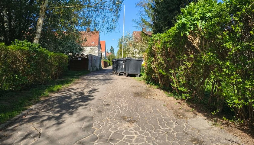 Alejka Olgi Boznańskiej - nawierzchnia przed remontem.