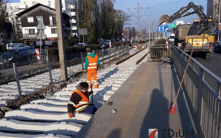 Remont torowiska na Ślężnej na finiszu