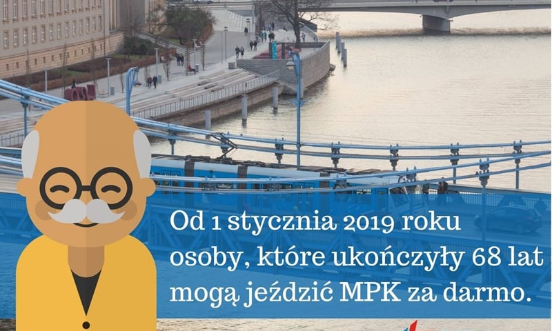 Skończyłeś 68 lat? Jeździsz za darmo autobusami i tramwajami