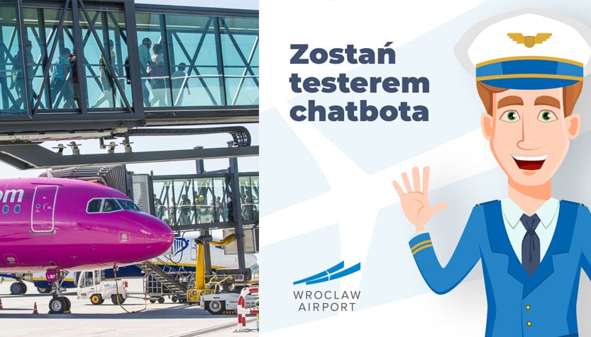 Przetestuj chatbot wrocławskiego lotniska