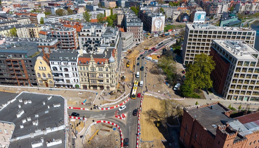 Budowa węzła Drobnera-Dubois. Zdjęcie z 22 kwietnia 2026