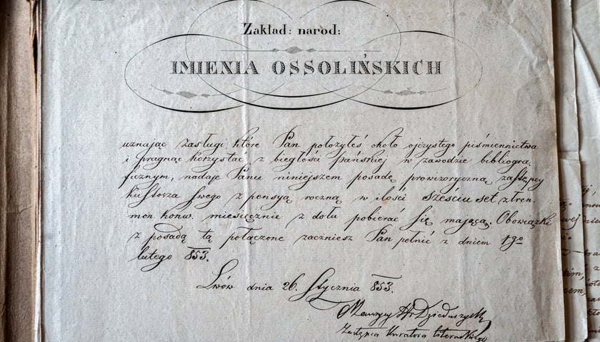 Rękopisy Karola Szajnochy ze zbior&oacute;w Ossolineum