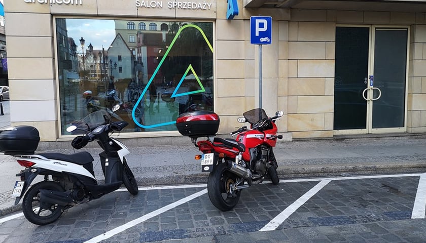 We Wrocławiu powstają miejsca parkingowe dla motocykli