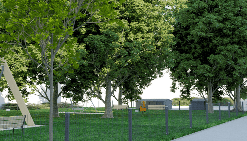 Wizualizacje podw&oacute;rka przy Szczęśliwej