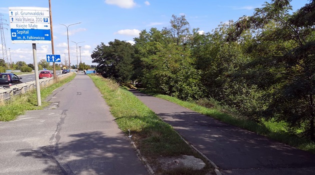 Na Tarnogaju powstają nowe ścieżki rowerowe