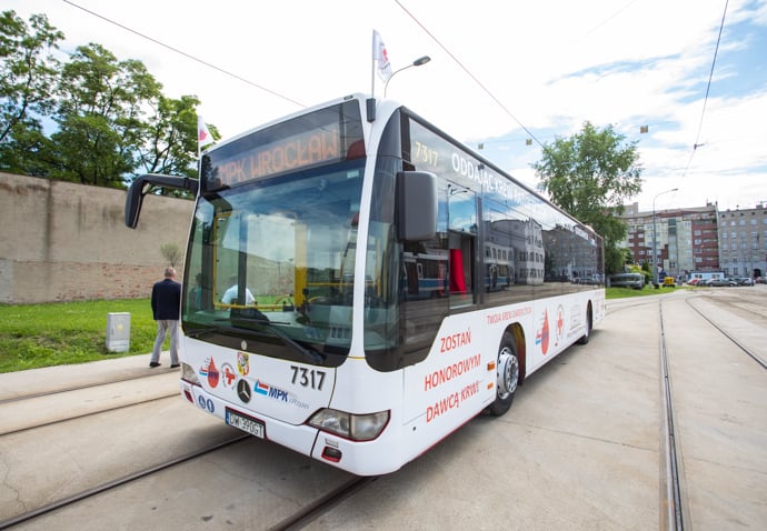 Zostań dawcą krwi – zachęca wrocławskie MPK