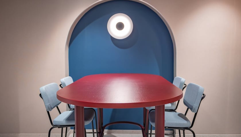 Wnętrza hotelu B&amp;B Hotels Polska w budynku Banku Zachodniego WBK, a wcześniej dawnej Miejskiej Kasy Oszczędności (Rynek, Wrocław)