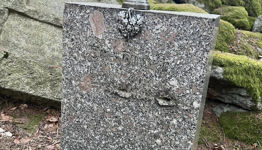 Nagrobek na Cmentarzu Memento w Piechowicach - grób pejzażysty Hugo Dittricha