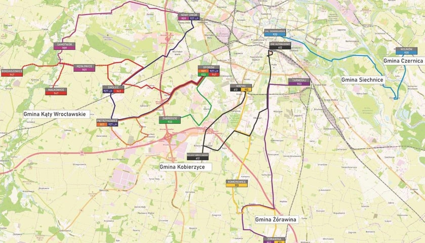 Przetarg na obsługę nowych linii autobusowych dla 5 gmin Aglomeracji Wrocławskiej