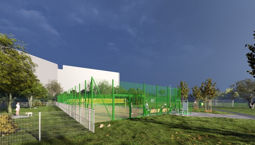 Kompleks boisk do sportów plażowych na Gaju. Wizualizacje