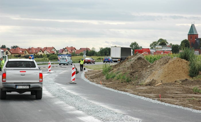 Objazd na wjeździe do Wrocławia