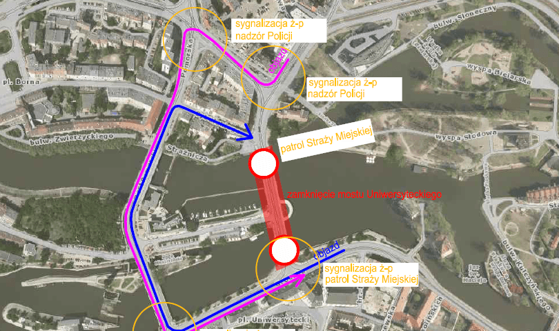 20 września: most Uniwersytecki zamknięty [MAPA, TRAMWAJE]