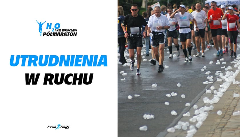 H2O Półmaraton Wrocław - utrudnienia w ruchu na wschodzie miasta