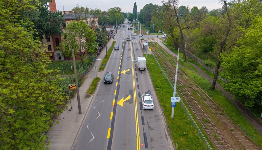 Zmiany na skrzyżowaniu ulic Karwińskiej, Krakowskiej i Opolskiej. Zdjęcie z soboty rano (9 maja 2026)