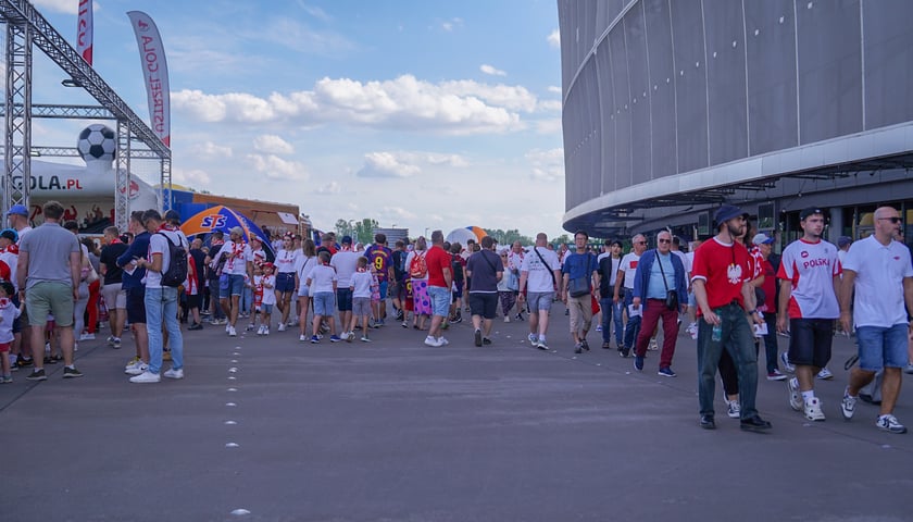 Kibice na meczu Polska - Ukraina