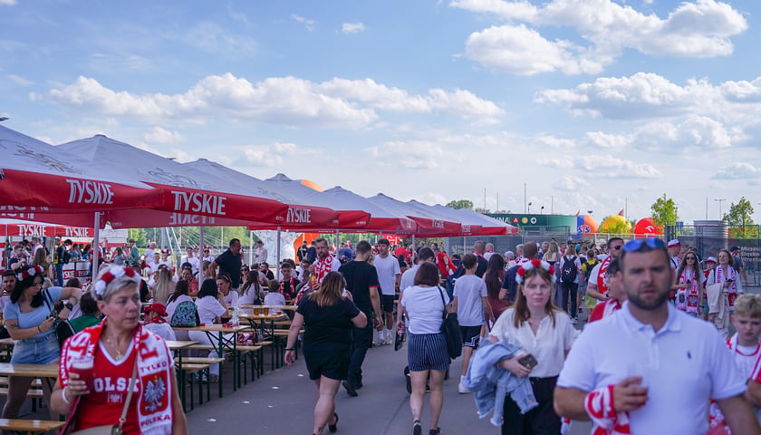 Kibice na meczu Polska - Ukraina