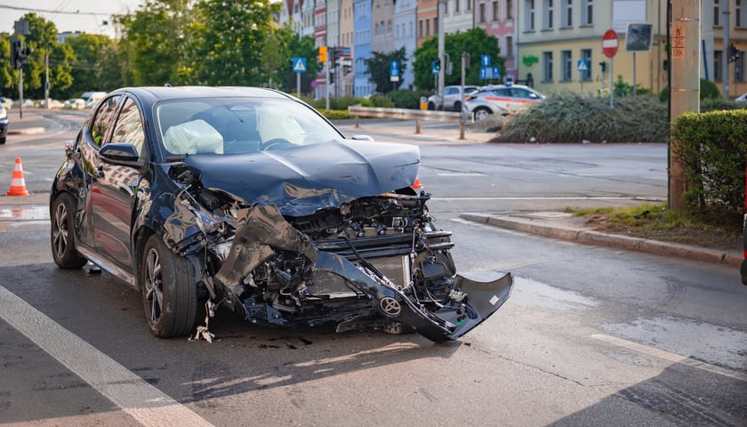 Wypadek przy ul. Ruskiej
