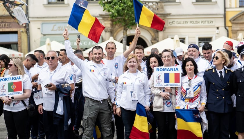 Policjanci z Rumunii - oficjalne otwarcie igrzysk w Rynku, 11.05.2026 r.