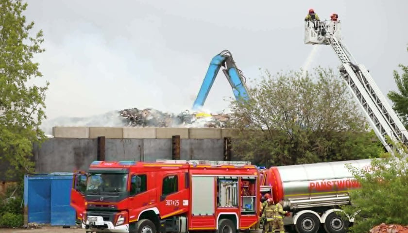 Pożar w Pietrzykowicach 13.05.2026, akcja gaśnicza