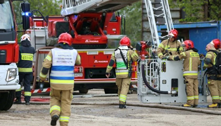 Pożar w Pietrzykowicach 13.05.2026, akcja gaśnicza