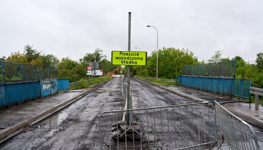 Ulica Gazowa - remont wiaduktów. Zdjęcie z 15 maja