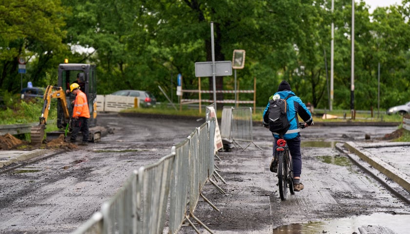 Ulica Gazowa - remont wiaduktów. Zdjęcie z 15 maja