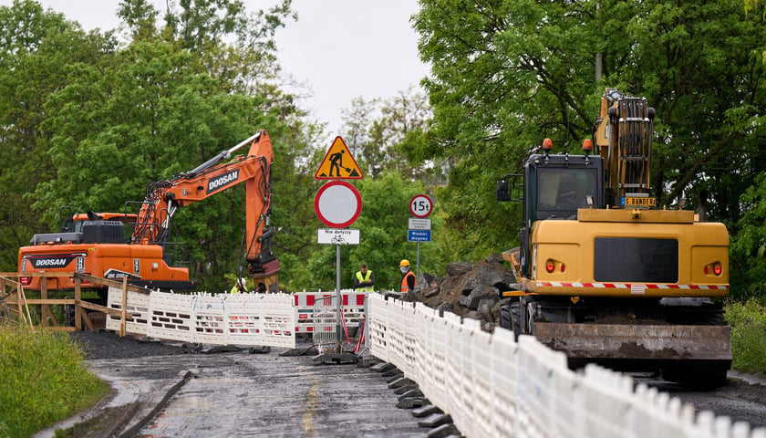 Ulica Gazowa - remont wiaduktów. Zdjęcie z 15 maja
