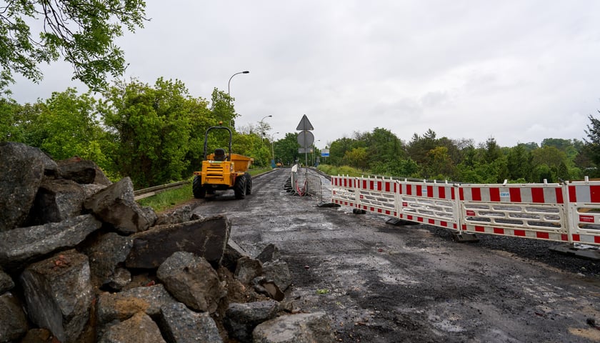Ulica Gazowa - remont wiaduktów. Zdjęcie z 15 maja